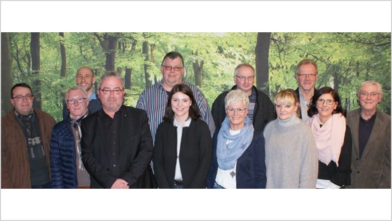 (von links): Claus Behner, Herman-Josef Selbach, Rico Harzer, der neue Vorsitzende Thomas Weber, Oliver Becher, Sarah Bonn, Juliane Becher, Johannes Reifenrath, Petra Schmidt-Kipping, Albert Rödder, Martina Stangier und Wolfgang Klein. (von links): Claus Behner, Herman-Josef Selbach, Rico Harzer, der neue Vorsitzende Thomas Weber, Oliver Becher, Sarah Bonn, Juliane Becher, Johannes Reifenrath, Petra Schmidt-Kipping, Albert Rödder, Martina Stangier und Wolfgang Klein.