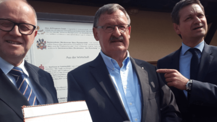Christian Baldauf und Peter Enders würdigen das CDU Engagement von Josef Zolk