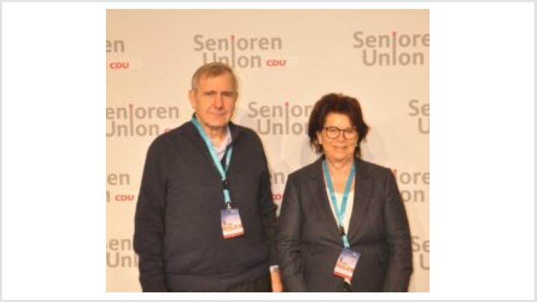 reisvorsitzende der Senioren-Union, Karin Giovanella, und Stellvertreter Bernd Hafemeister