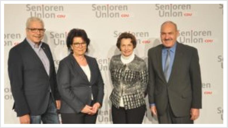 reisvorsitzende der Senioren-Union, Karin Giovanella, und Stellvertreter Bernd Hafemeister