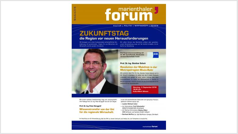 Marienthaler Forum und IHK laden ein zum Zukunftstag – 04. September 2018 – 18.00 Uhr – Kulturwerk Wissen – Teilnahme ist kostenfrei